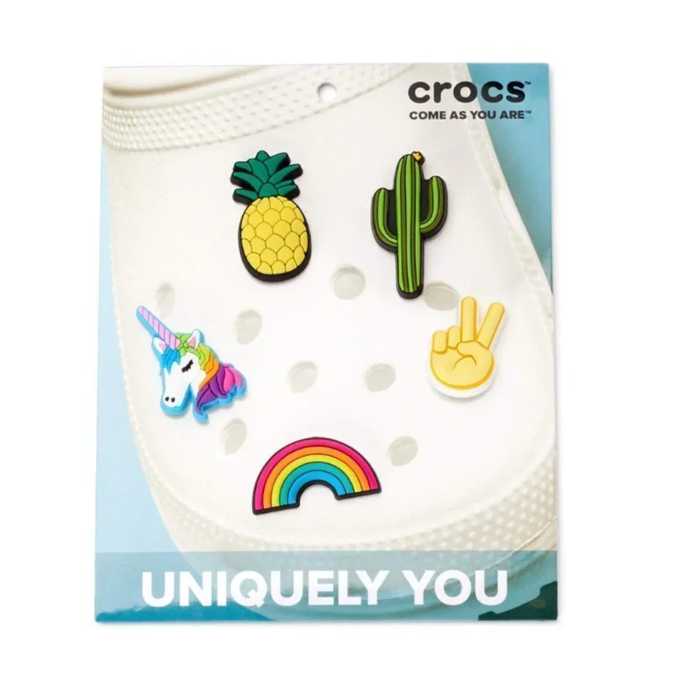 Crocs Jibbitz 5 Pack Shoes Charms in Fun Trend